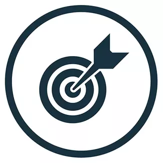 Icon mit Zielscheibe